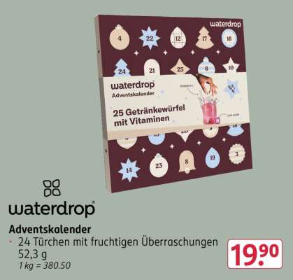 waterdrop Adventskalender