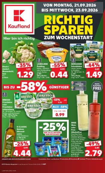 Prospekte Kaufland - 21.09.2026 - 23.09.2026.
