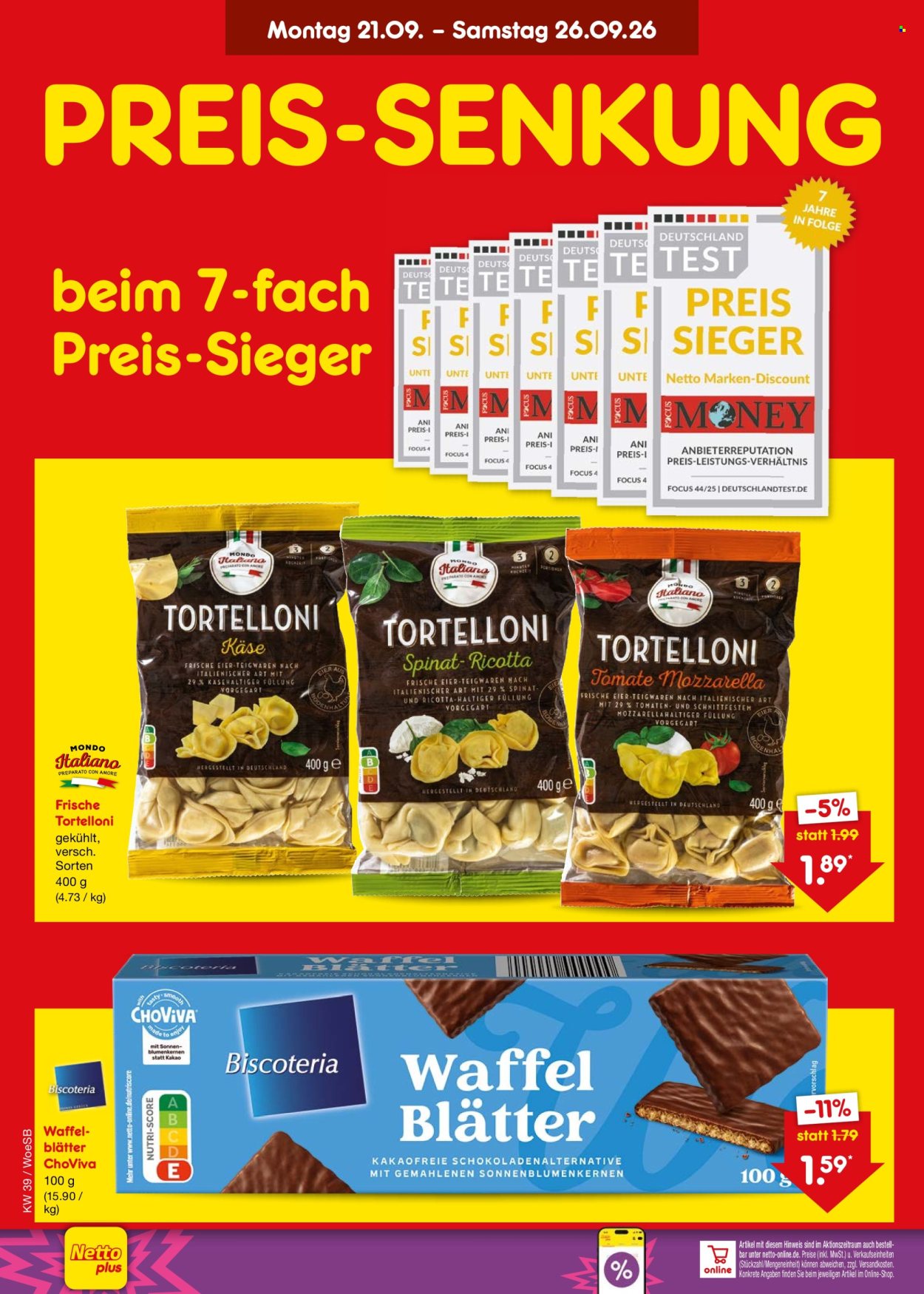 Netto Marken-Discount Prospekte  - 21.09.2026 - 26.09.2026. Seite 38
