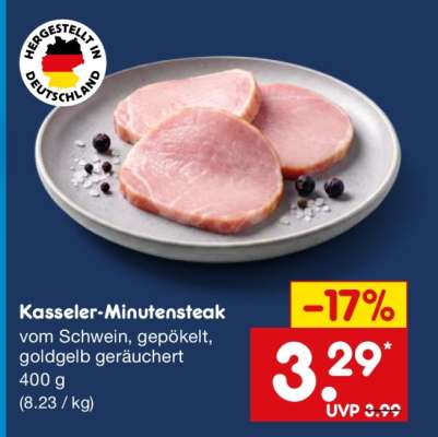 Kasseler-Minutensteak