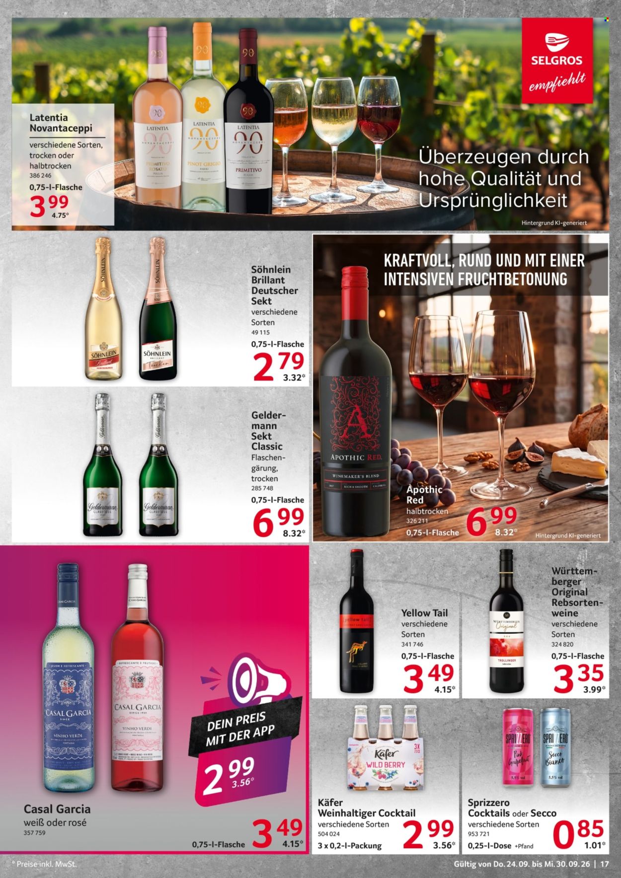 Selgros Prospekte  - 24.09.2026 - 30.09.2026. Seite 17