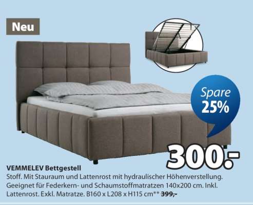 VEMMELEV Bettgestell