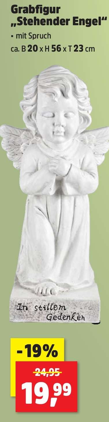 Grabfigur „Stehender Engel“