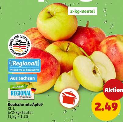 Deutsche rote Äpfel