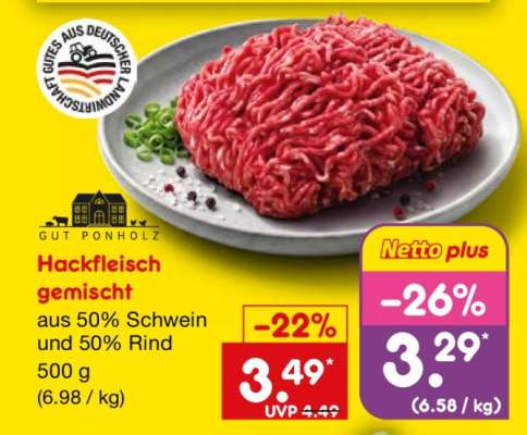 Hackfleisch gemischt