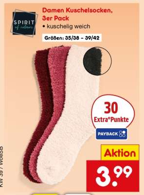 Damen Kuschelsocken, 3er Pack