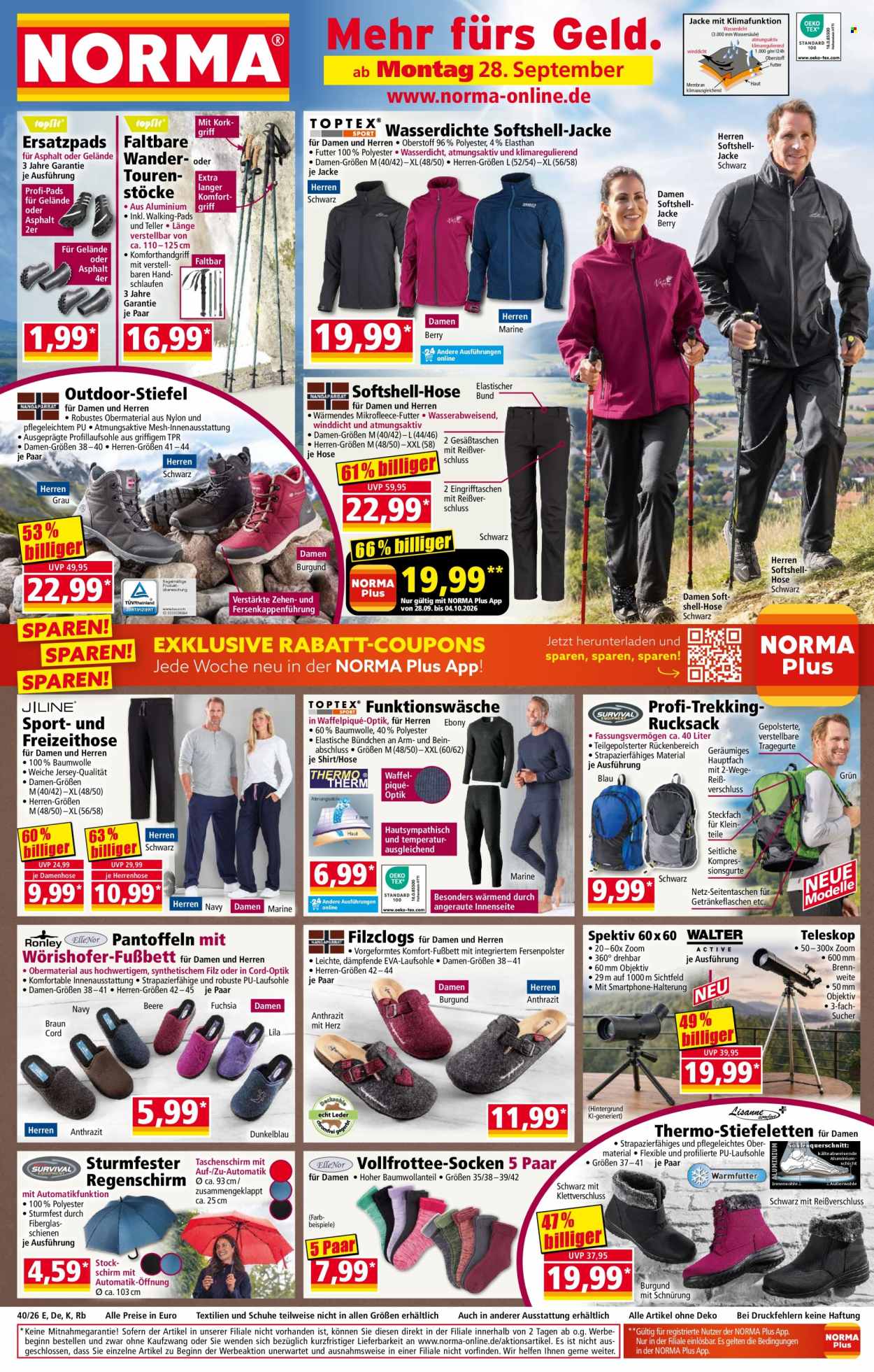 Norma Prospekte  - 28.09.2026 - 4.10.2026. Seite 1