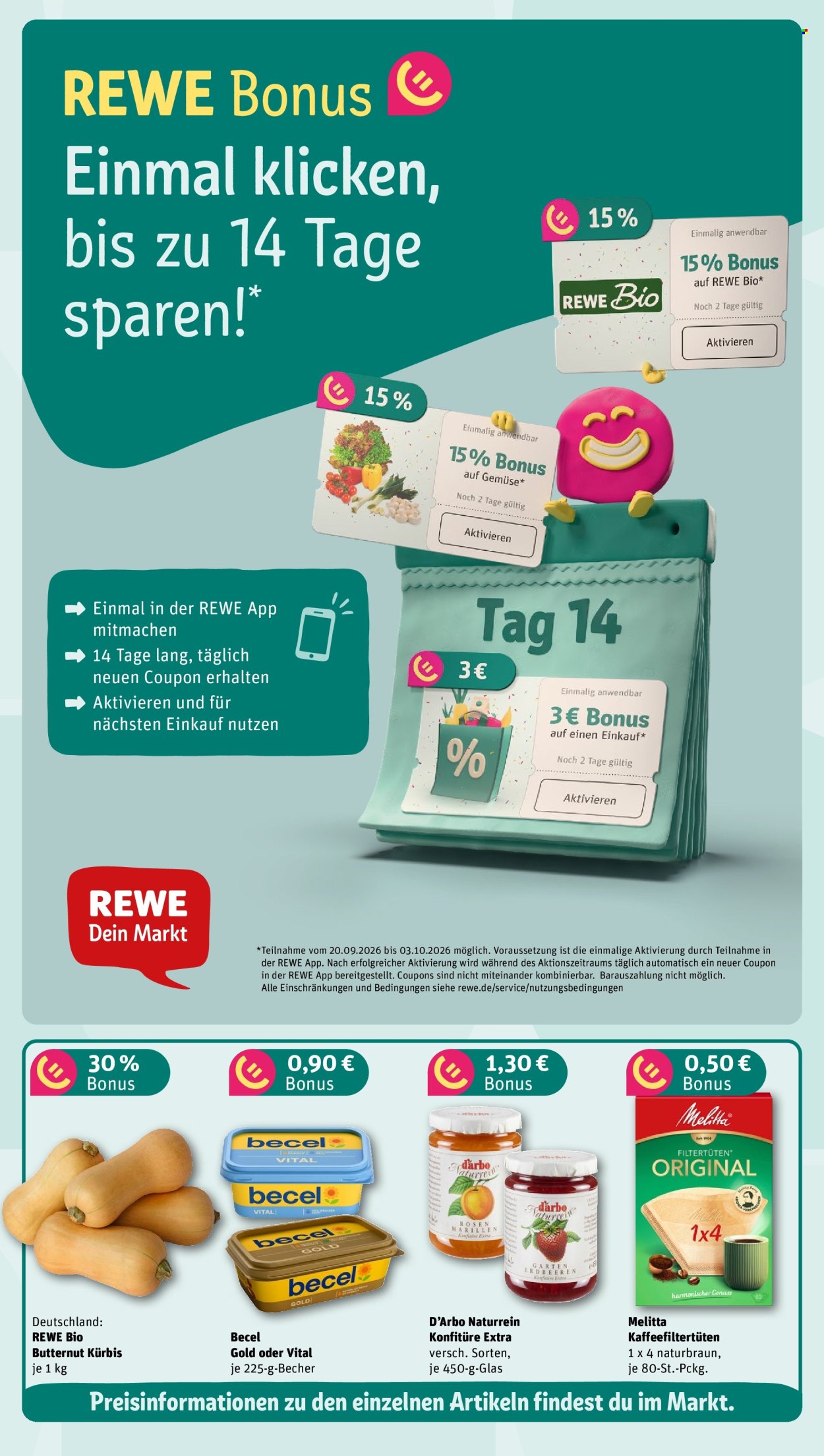 REWE Prospekte  - 21.09.2026 - 27.09.2026. Seite 3
