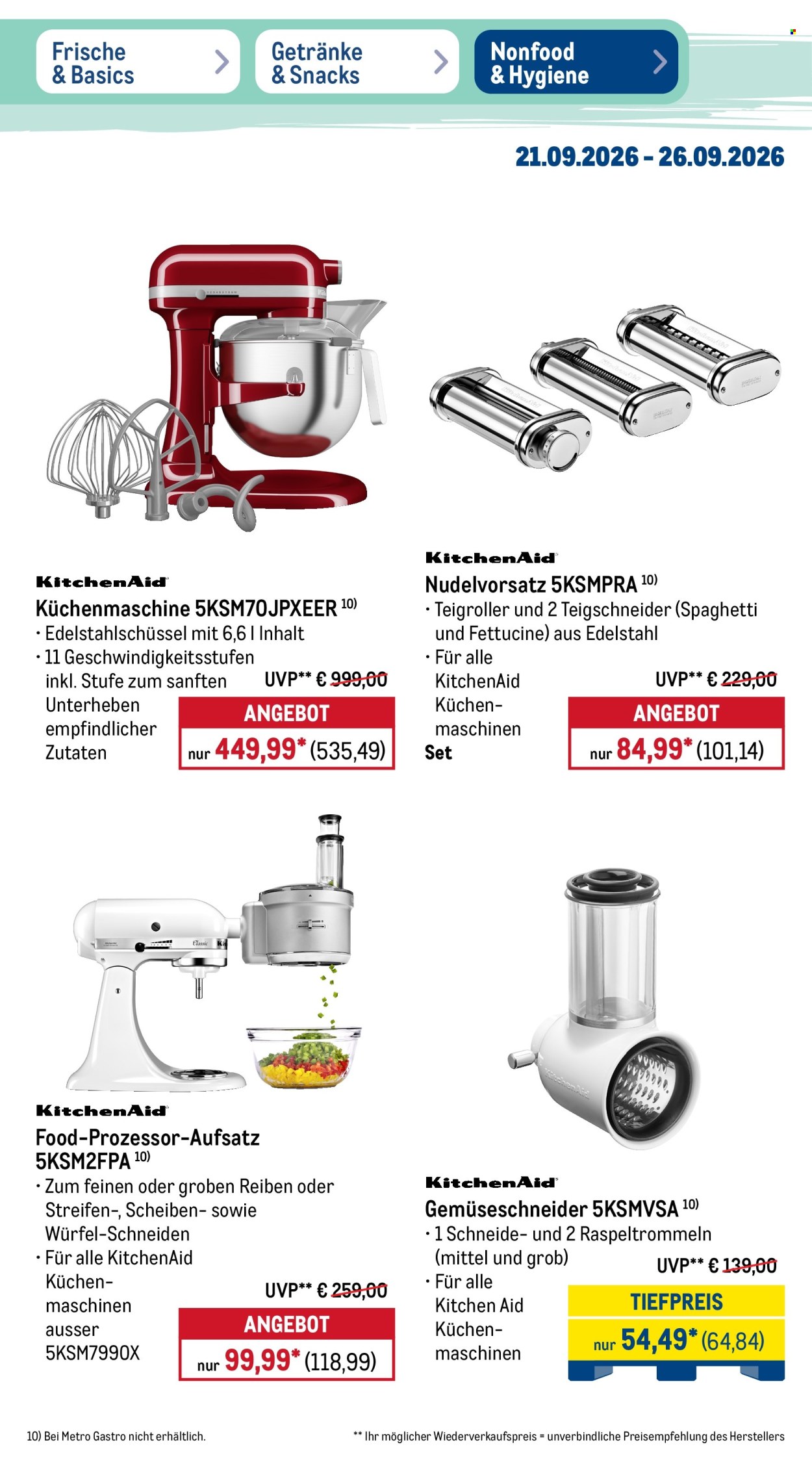 Metro Prospekte  - 21.09.2026 - 26.09.2026. Seite 11