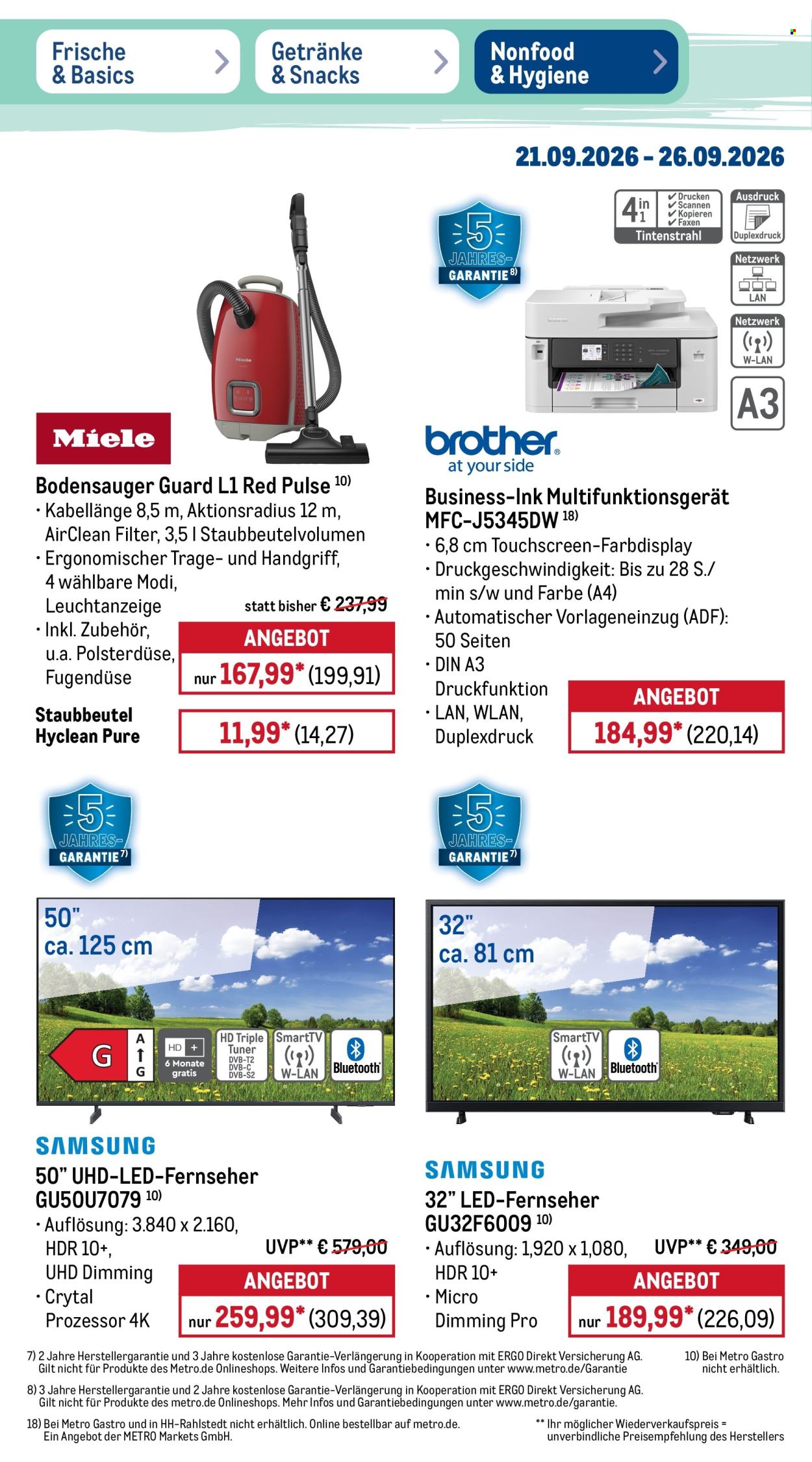 Metro Prospekte  - 21.09.2026 - 26.09.2026. Seite 38
