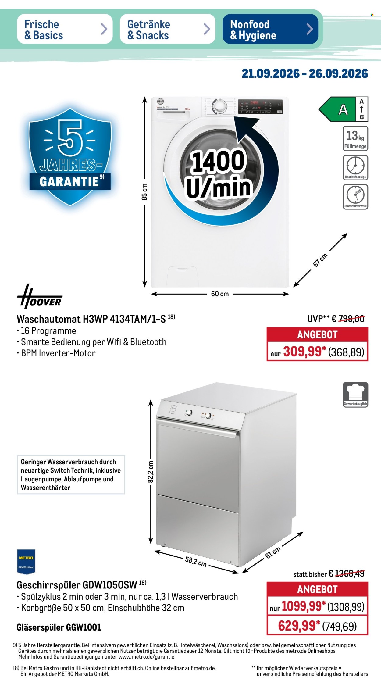 Metro Prospekte  - 21.09.2026 - 26.09.2026. Seite 39