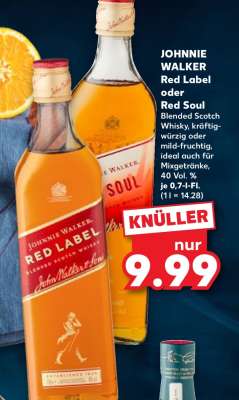 JOHNNIE WALKER Red Label oder Red Soul