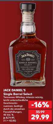 JACK DANIEL'S Single Barrel Select