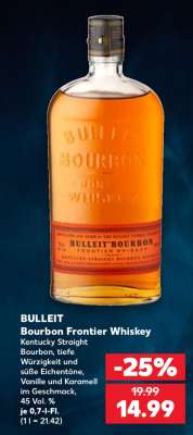 BULLEIT Bourbon Frontier Whiskey