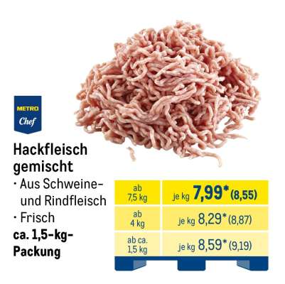 Hackfleisch gemischt