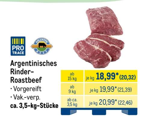 Argentinisches Rinder-Roastbeef