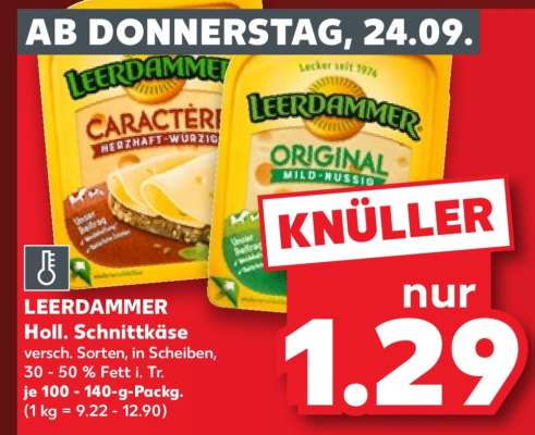 LEERDAMMER Holl. Schnittkäse