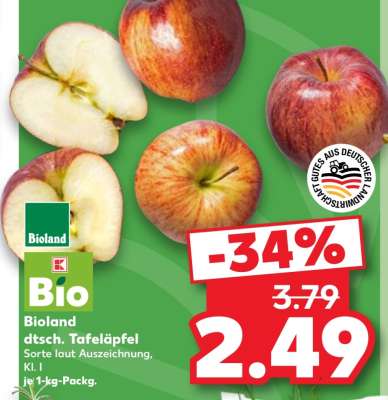 Bioland dtsch. Tafeläpfel