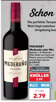 FREIXENET Mederaño oder Mia