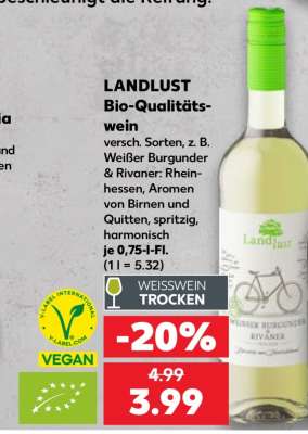 LANDLUST Bio-Qualitätswein