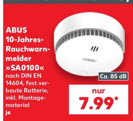 ABUS 10-Jahres-Rauchwarnmelder »SA0100«
