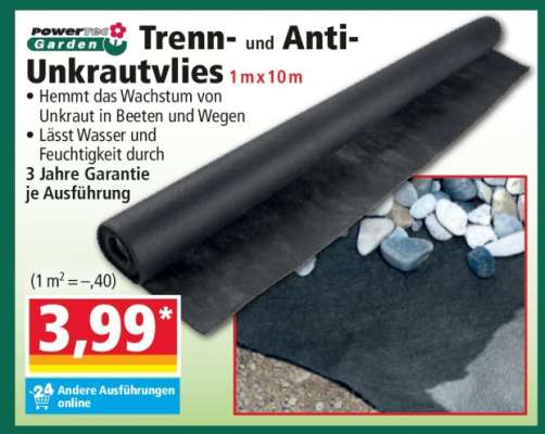 Trenn- und Anti-Unkrautvlies