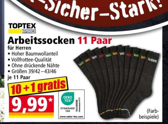 Arbeitssocken 11 Paar