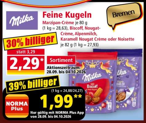 Milka Feine Kugeln
