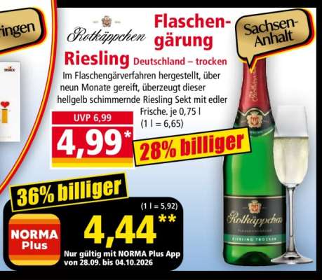Rotkäppchen Flaschengärung Riesling