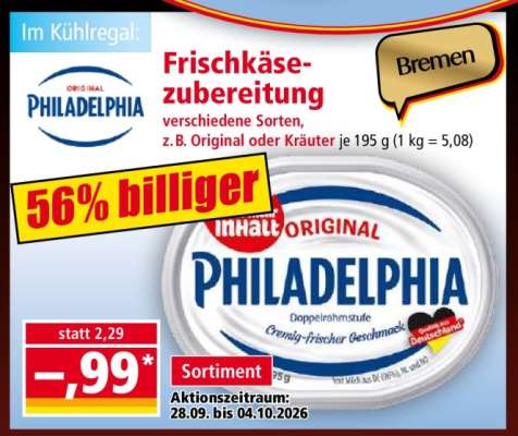 Frischkäsezubereitung