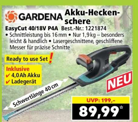 Akku-Heckenschere