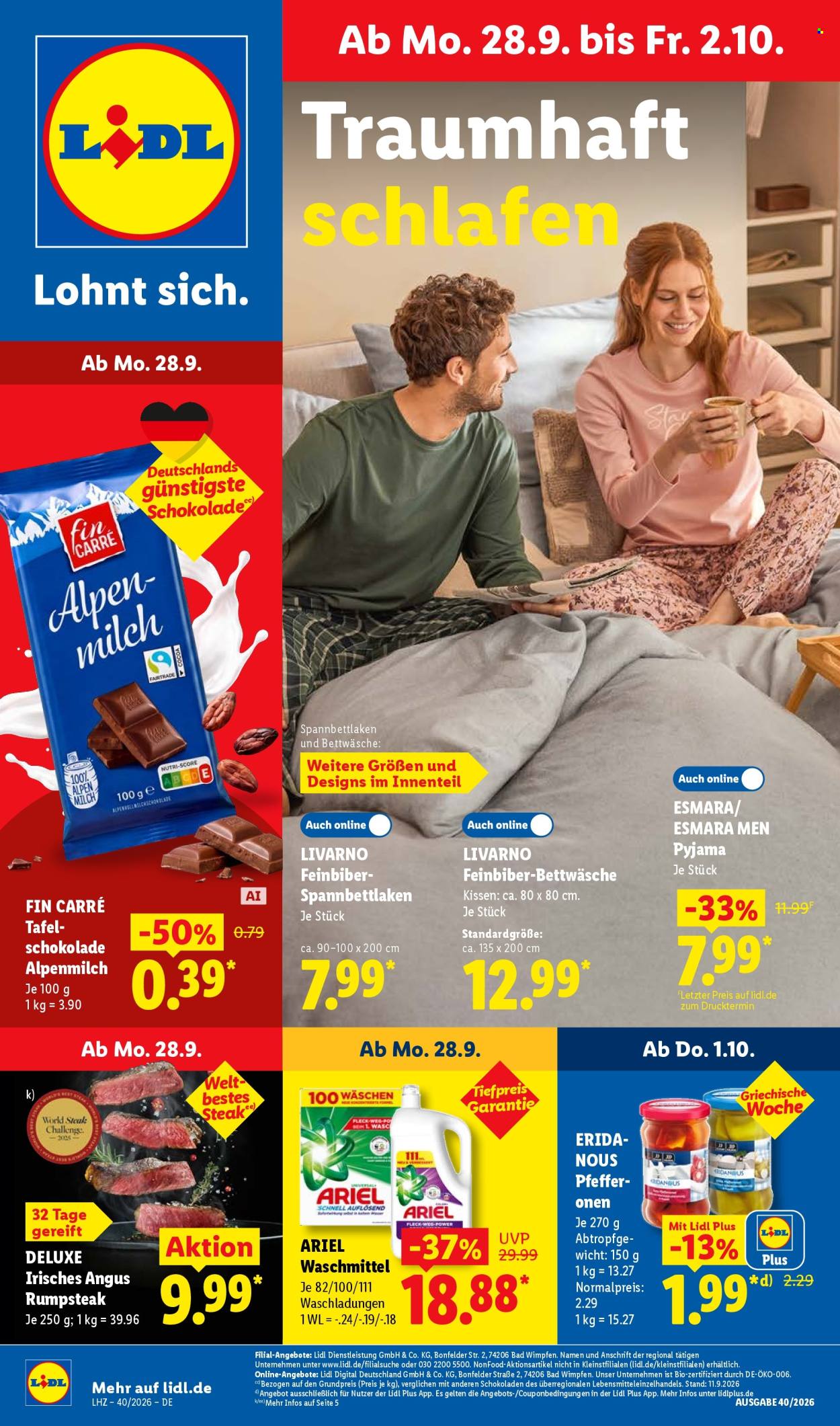 Lidl Prospekte  - 28.09.2026 - 2.10.2026. Seite 1