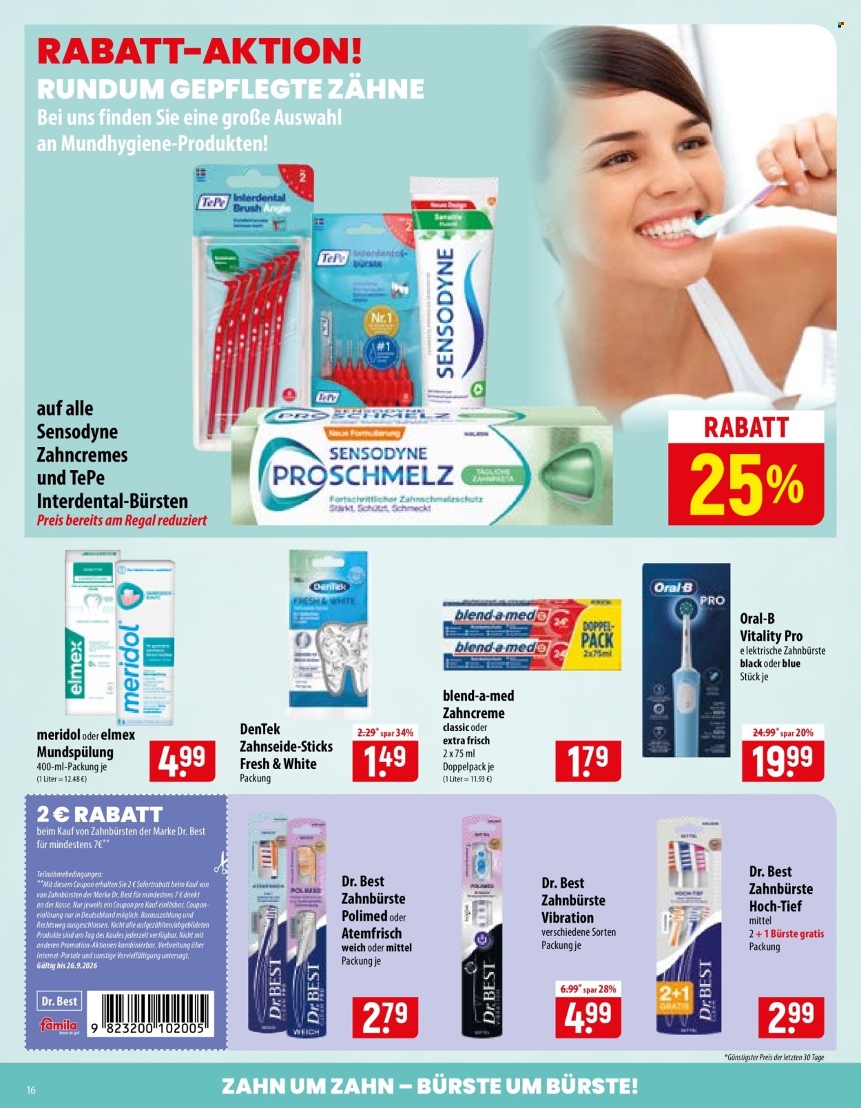 famila Prospekte  - 21.09.2026 - 26.09.2026. Seite 16