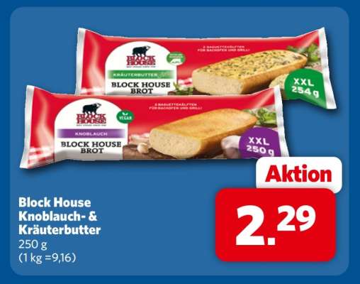 Block House Knoblauch- & Kräuterbutter