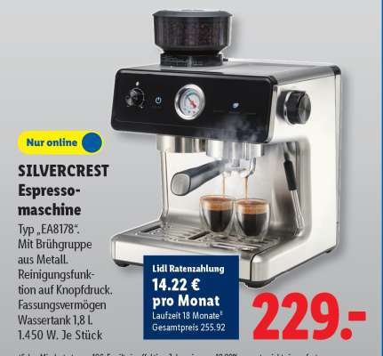 SILVERCREST Espressomaschine