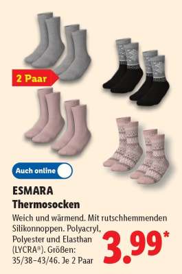 ESMARA Thermosocken