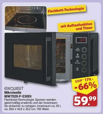 exquisit Mikrowelle MW7020-F-030DI
