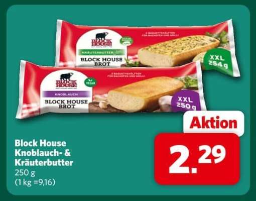 Block House Knoblauch- & Kräuterbutter