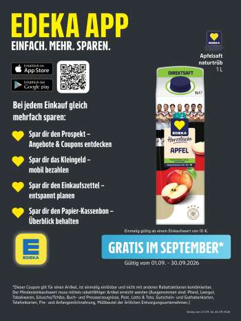 Prospekte Edeka - 21.09.2026 - 26.09.2026.