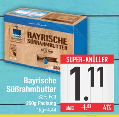 Bayrische Süßrahmbutter
