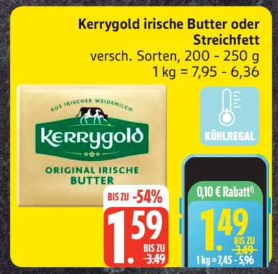 Kerrygold irische Butter oder Streichfett