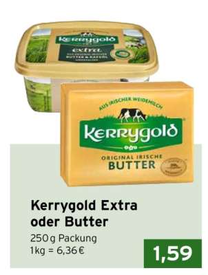 Kerrygold Extra oder Butter
