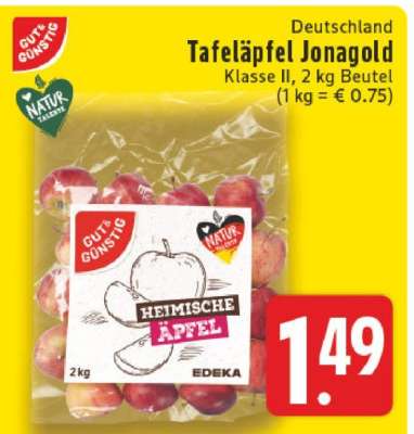 Tafeläpfel Jonagold