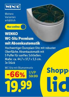WENKO WC-Sitz Premium mit Absenkautomatik