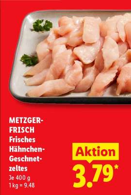METZGER-FRISCH Frisches Hähnchen-Geschnetzeltes