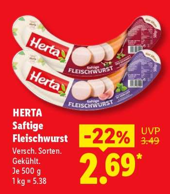 HERTA Saftige Fleischwurst