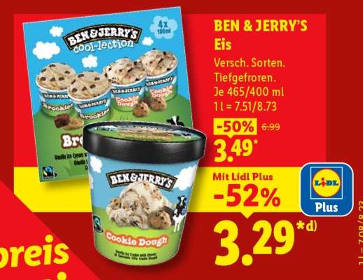 BEN & JERRY’S Eis