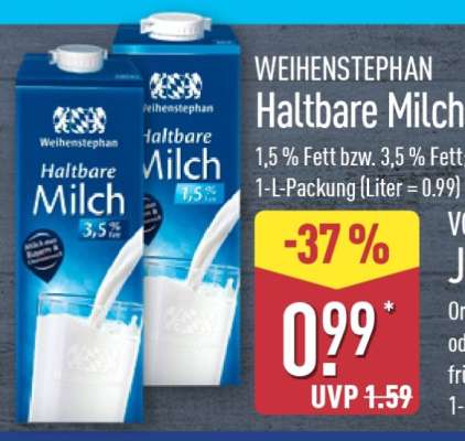 Weihenstephan Haltbare Milch