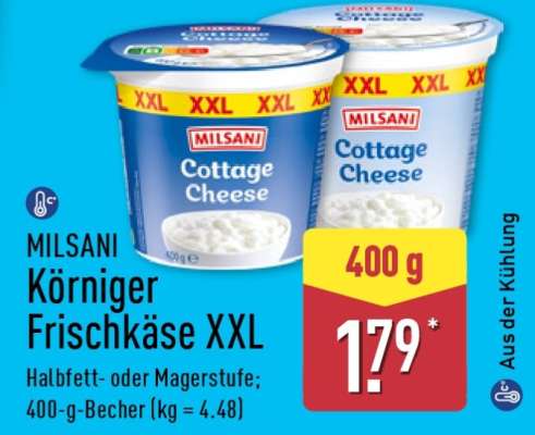 MILSANI Körniger Frischkäse XXL