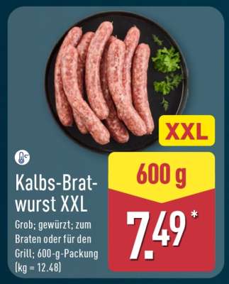 Kalbs-Bratwurst XXL